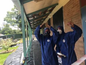 asbestos removal of verandah lining